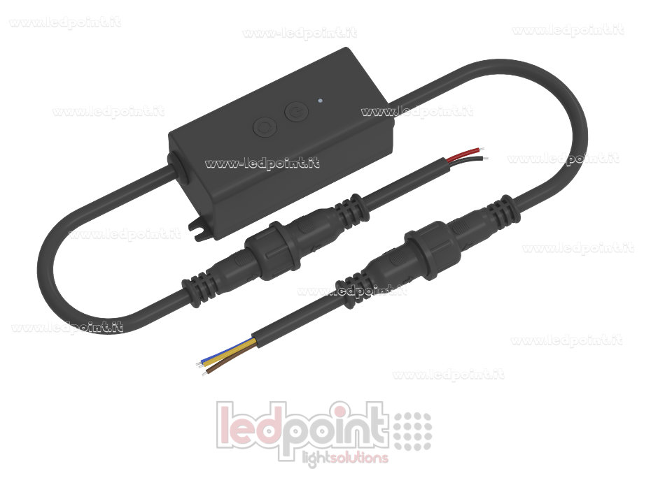 Mini controlador LED RF CCT, IP67, 12/24 V, 3 A*2 canales, RF 2,4 GHz Mini controlador LED RF CCT, IP67, 12/24 V, 3 A*2 canales, RF 2,4 GHz