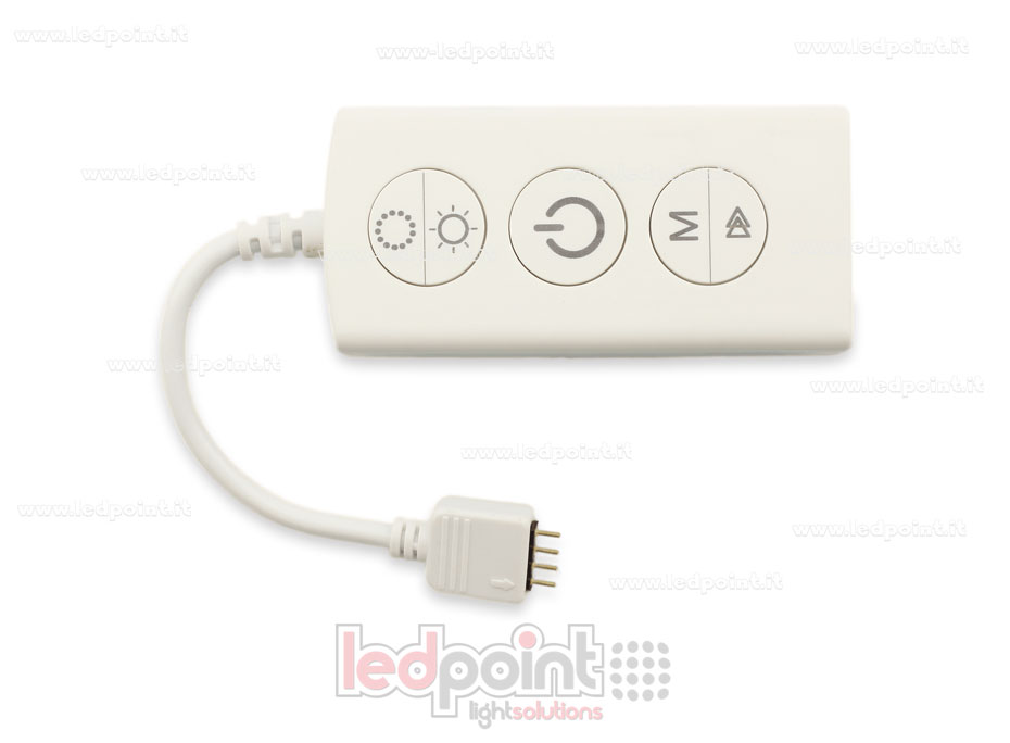Receptor dimmer RGB con 3 interruptores 5/24V, 1ch*5A, RF 2.4G Receptor dimmer RGB con 3 interruptores 5/24V, 1ch*5A, RF 2.4G