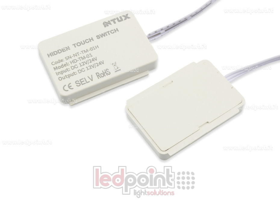 Sensor táctil oculto tras madera (hasta 5 cm de grosor), 12-24 V, 1 canal, 3 A, Master Control