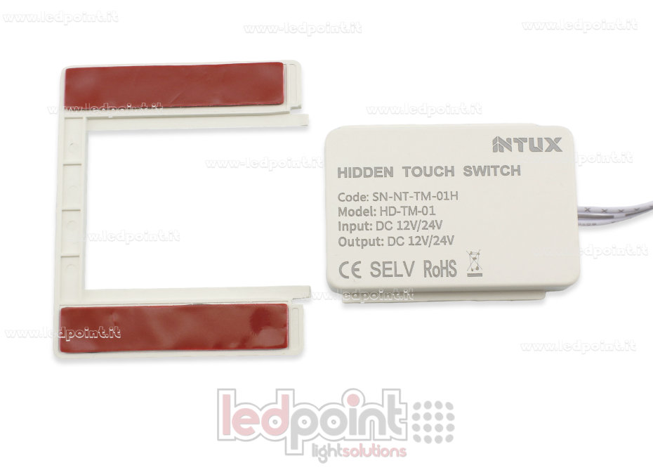 Sensor táctil oculto tras madera (hasta 5 cm de grosor), 12-24 V, 1 canal, 3 A, Master Control