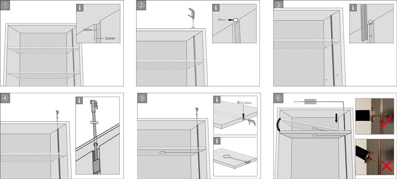 Conector de entrada guía para mueble Conector de entrada guía para mueble