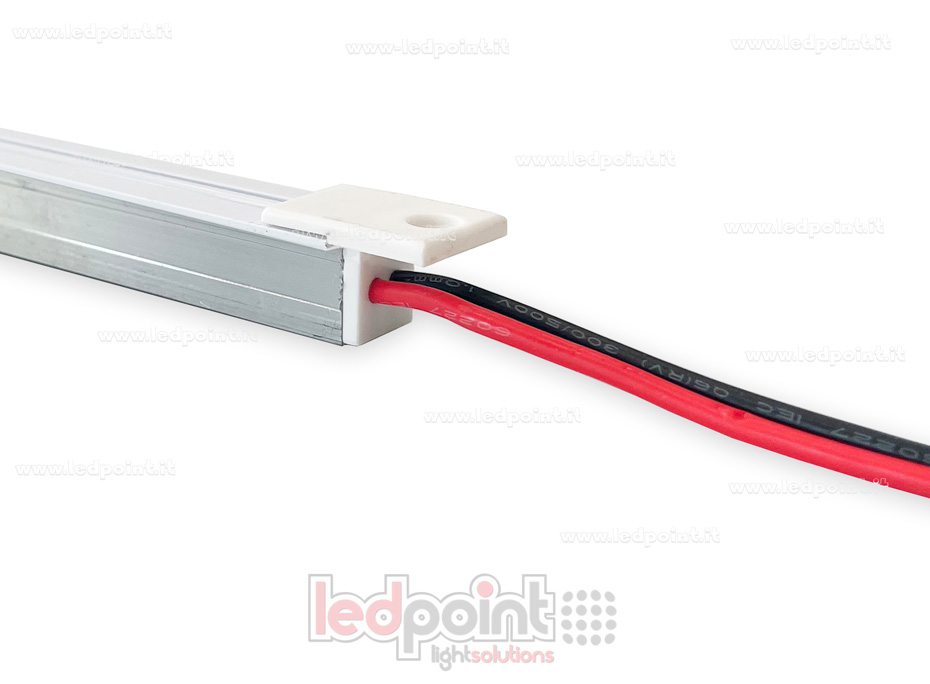Guía electrificada para exterior, blanca, 90 cm de longitud con 1m de cable Guía electrificada para exterior, blanca, 90 cm de longitud con 1m de cable