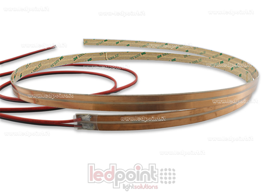 Rail electrificado delgado de cobre, de 1,5 m de longitud con 1 m de cable
