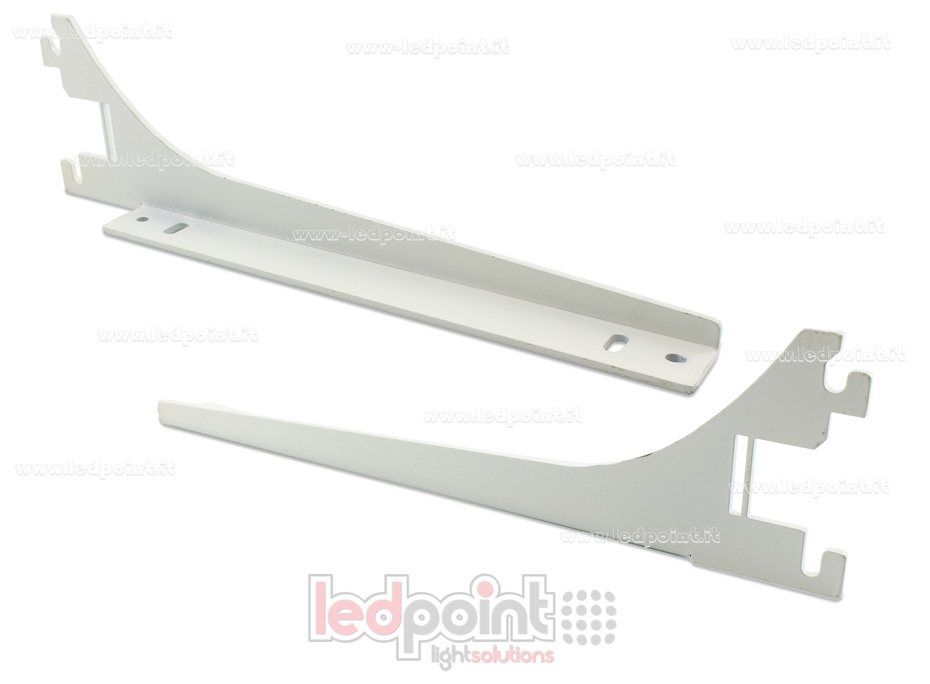 Pareja de brazos de estantería blanco Pareja de brazos de estantería blanco