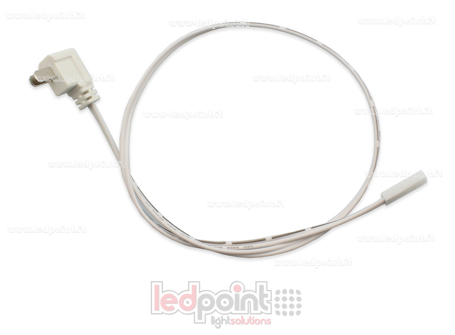 Conector blanco para guía electrificada de exterior 70cm