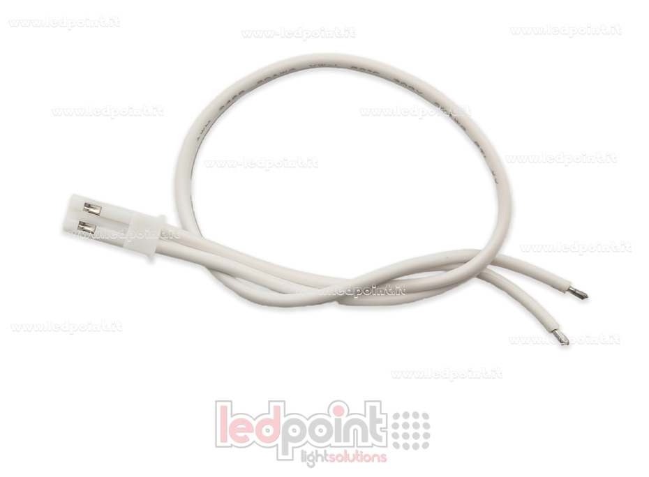 Conector blanco para guía electrificada de exterior 70cm