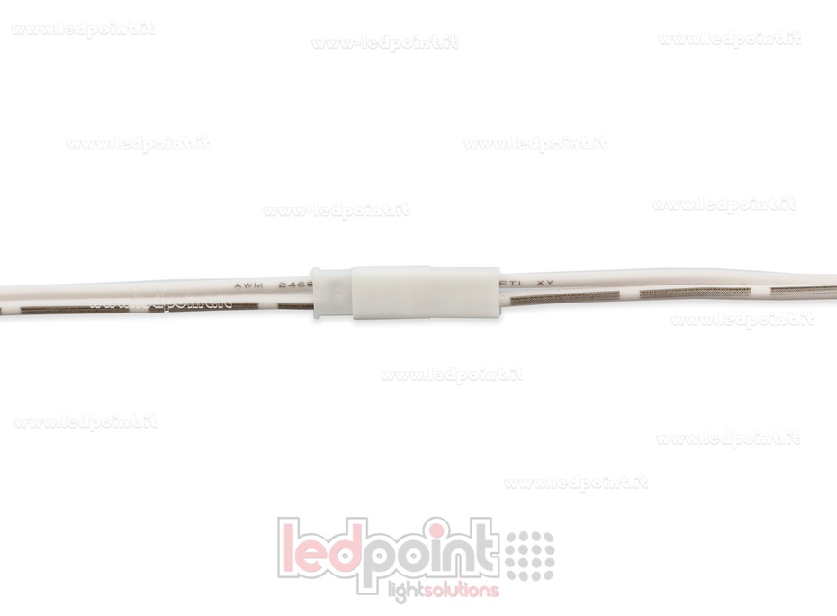 Conector blanco para guía electrificada de exterior 70cm