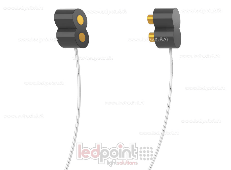 Par de conectores móviles o carril electrificado, cada uno de 50 cm 