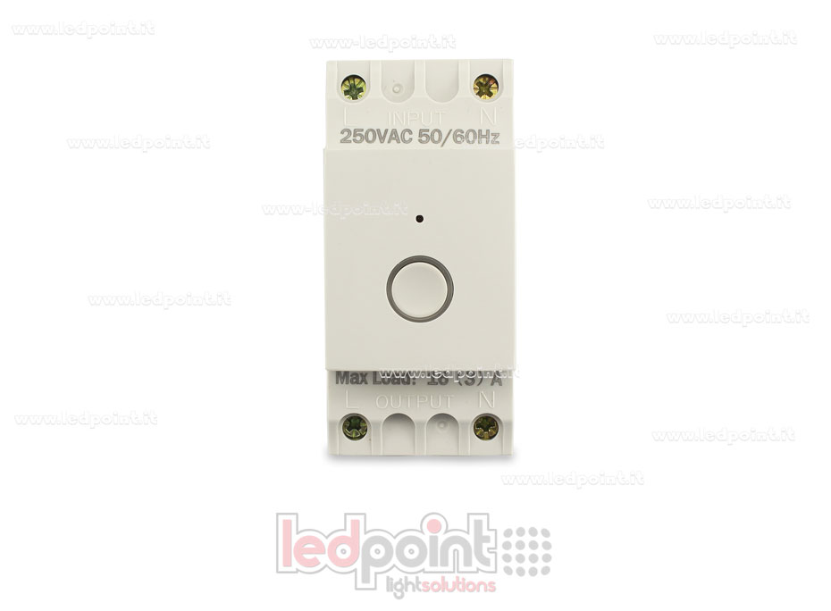 Interruptor para carril DIN para medir el consumo max 16A RF 2,4 GHz para tecnología ZigBee