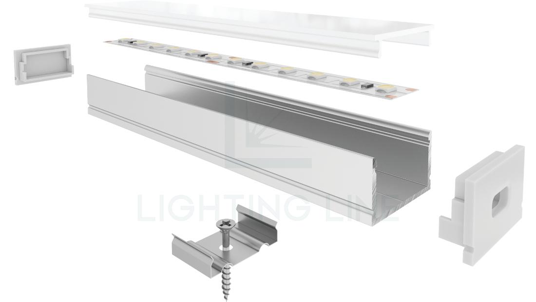 Perfil para tiras de led