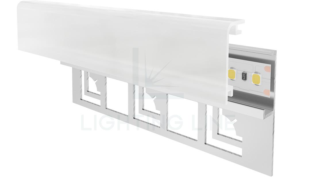 Perfil en aluminio para tiras de led PR-TI02-10-S3 Perfil en aluminio para tiras de led PR-TI02-10-S3