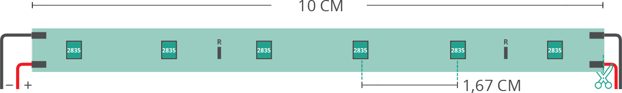 Dibujo técnico tira led 2835 24V IP20 2800-3000K 60led/m F52-280-060322BH3 Dibujo técnico tira led 2835 24V IP20 2800-3000K 60led/m F52-280-060322BH3