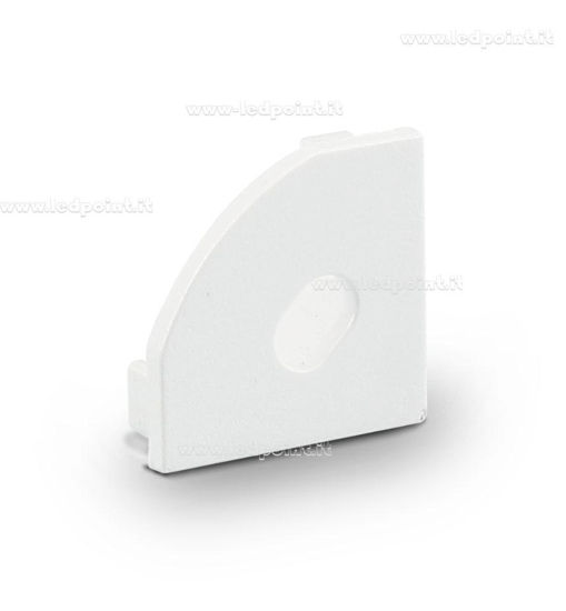 Imagen de Tapa para perfil angular vacío con agujero para el cable de alimentación