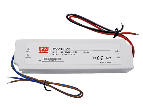 Imagen de Fuente de alimentación 100W 12V IP67 Mean Well
