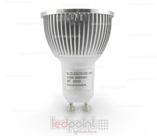 Imagen de Foco 5,5W COB blanco 4000-4500K con casquillo GU10