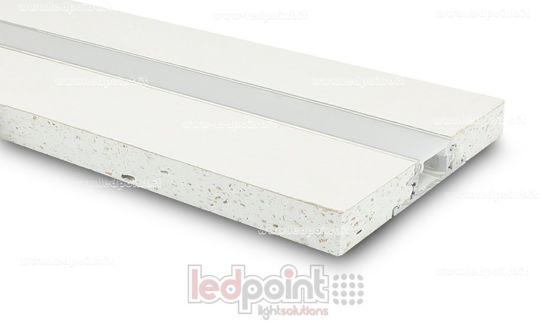 Imagen de Perfil en aluminio con cartón yeso 44x12mm, 2 metros