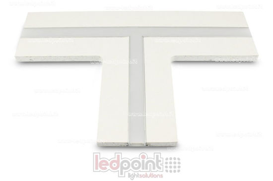 Imagen de Empalme en forma de T para perfil en aluminio con cartón yeso 44x12mm