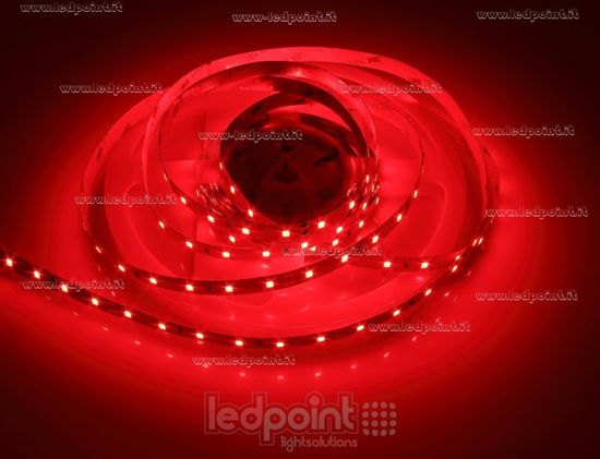 Imagen de Tira led 5m rojo 2835 60led/m 24V 14,4W/m