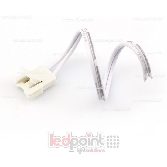 Imagen de Conector con cable de 14cm para tiras de led 2835 y 5050 monocromáticas (PCB10mm), versión reducida. Ideal para tiras led de alta densidad, hasta 120led/m