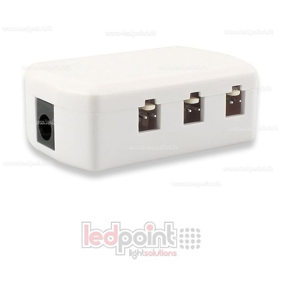 Imagen de Toma rápida múltipla 2,5mm con 6 salidas grandes con cable de alimentación, 3A
