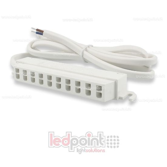 Imagen de Toma rápida múltipla con 10 salidas grandes con cable de alimentación, max 30V/10A (3A por salida)