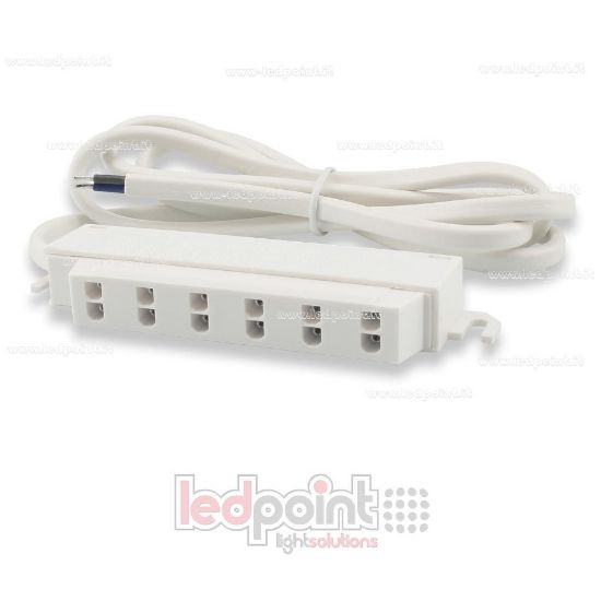 Imagen de Toma rápida múltipla con 6 salidas grandes con cable de alimentación, max 30V/10A (3A por salida)