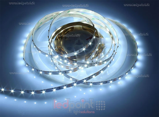 Imagen de Tira de led 5m blanco frío 6000-6500K 3528 60led/m 12V 4,8W/m