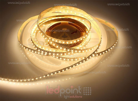 Imagen de Tira de led 5m blanco cálido 2900-3100K 3014 140led/m Honglitronic 24V 14,4W/m