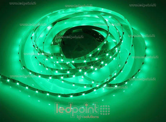 Imagen de Tira de led 5m verde 3528 60led/m 24V 4,8W/m