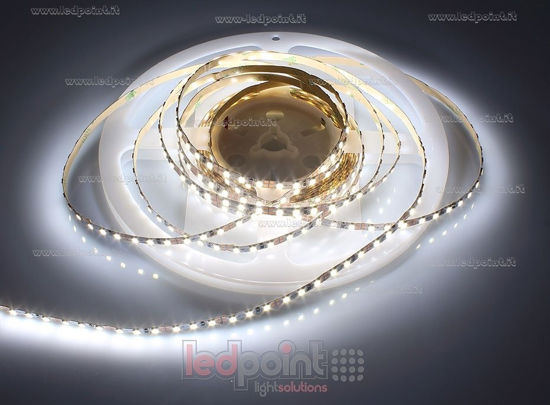 Imagen de Tira de led 5m blanco 4000-4250K 2835 120led/m Honglitronic 12V 10W/m, PCB 5mm