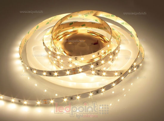 Imagen de Tira de led 5m blanco cálido 2900-3000K 2835 60led/m Parylene IP65 Honglitronic 24V 14,4W/m