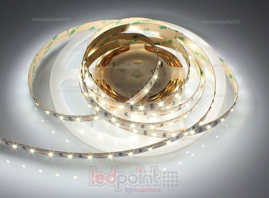 Imagen de Tira de led 5m blanco 4000-4250K 2835 60led/m Honglitronic 12V 14,4W/m
