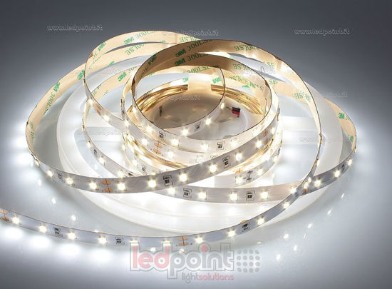 Imagen de Tira de led 5m blanco 4000-4250K 2835 60led/m Honglitronic 24V 14,4W/m