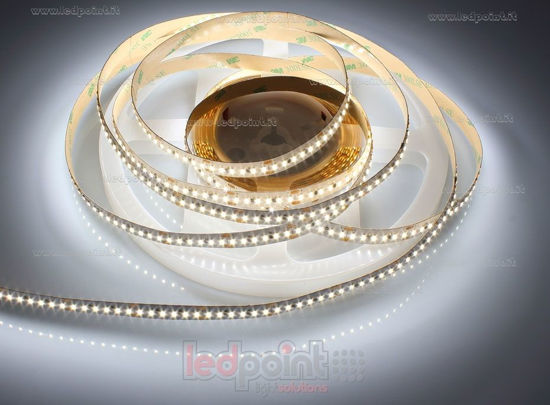 Imagen de Tira de led 5m blanco 4000-4250K 3014 204led/m Honglitronic 24V 19,2W/m