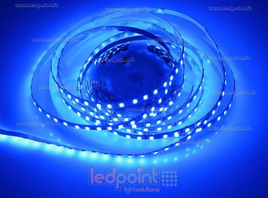 Imagen de Tira de led 5m azul 2835 120led/m 12V 10W/m, PCB 5mm