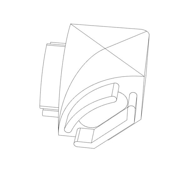Imagen de Modelo descargable para impresión 3D de tapa redonda exterior para perfil angular AN02-08 y AN03-08