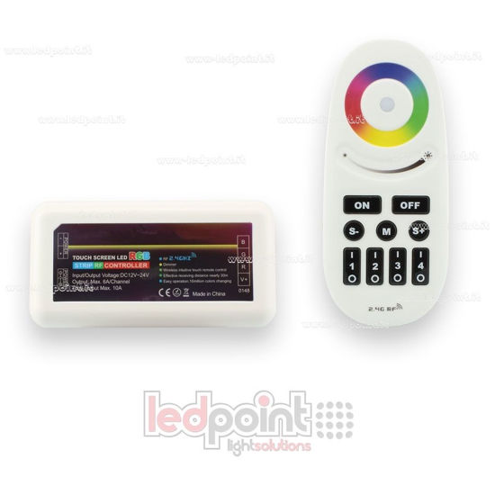 Imagen de Controlador RGB, 4 zonas, 12/24V, max. 18A, versión 2.0