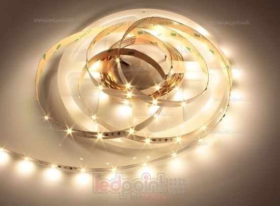 Imagen de Tira de led 1m blanco cálido 2900-3000K 2835 36led/m Honglitronic 24V 8,6W/m control de corriente
