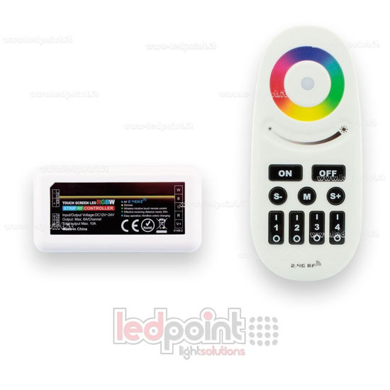 Imagen de Controlador RGBW 4 zonas, 12/24V, max. 10A