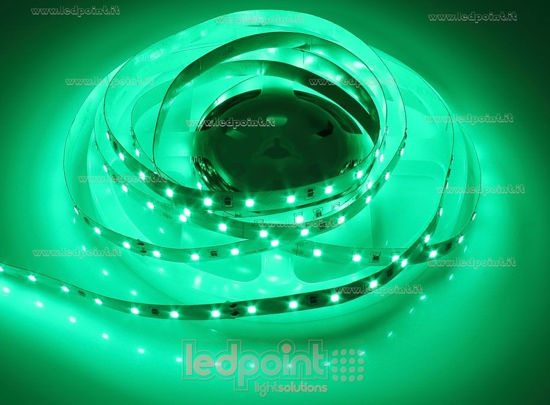 Imagen de Tira de led 5m verde 2835 60led/m 24V 14,4W/m