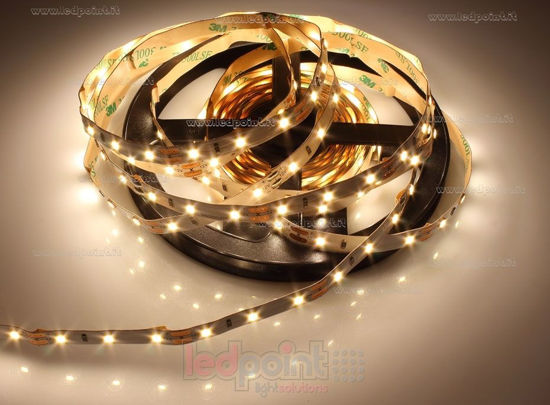 Imagen de Tira de led 5m blanco cálido 2900-3100K 2835 60led/m 12V 4,8W/m
