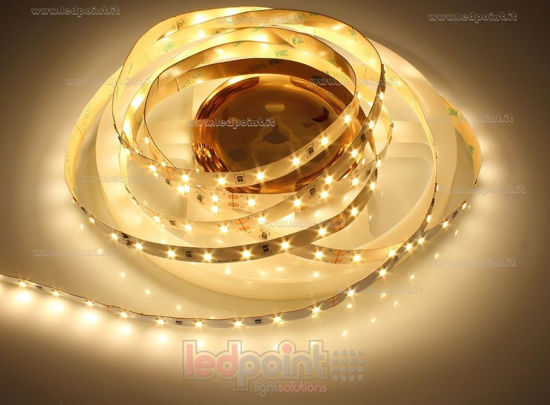 Imagen de Tira de led 5m blanco cálido 2900-3000K 2835 60led/m Honglitronic 24V 14,4W/m