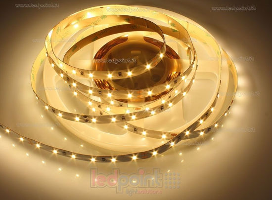 Imagen de Tira de led 5m blanco cálido 2800-2900K 2835 60led/m Honglitronic 24V 14,4W/m
