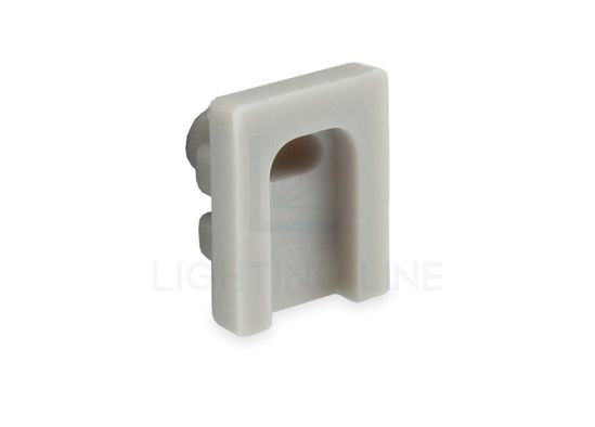 Imagen de Tapa de silicona gris para perfil de aluminio SL03-02, SL13-02 y RE09-02