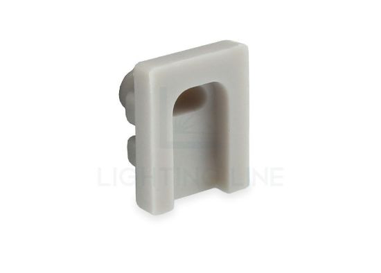 Imagen de Tapa de silicona gris para perfil de aluminio SL03-02 y RE09-02