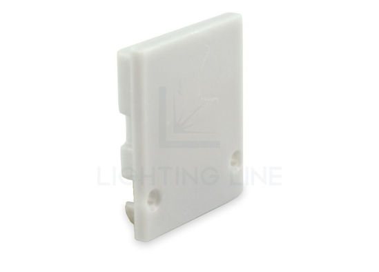 Imagen de Tapa gris de plástico para perfil SL01-01 con difusor alto