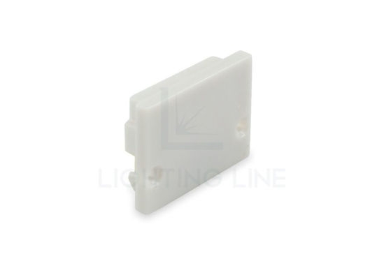 Imagen de Tapa gris de plástico para perfil SL01-01 con difusor bajo