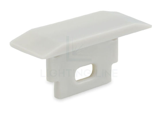 Imagen de Tapa gris de plástico con agujero para perfil RE08-13