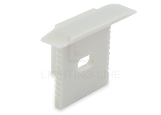 Imagen de Tapa gris de plástico con agujero para perfil RE06-01