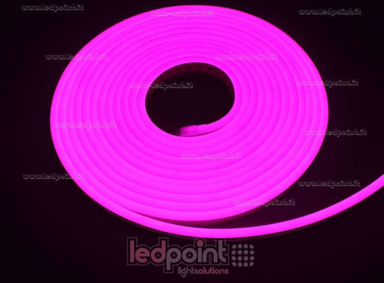 Imagen de Led Neon Flex 6mm rosa 2835 12V 9,6W 120led/m IP65 5m